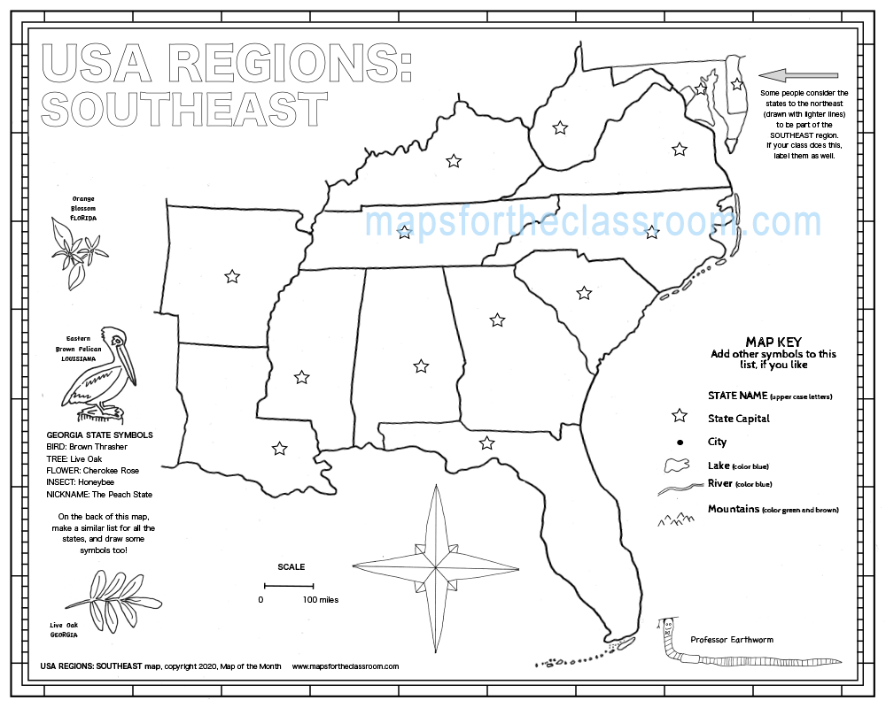 Usa regions â southeast