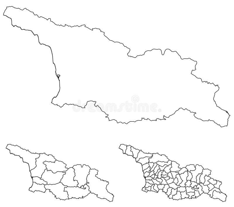 Georgia regions stock illustrations â georgia regions stock illustrations vectors clipart