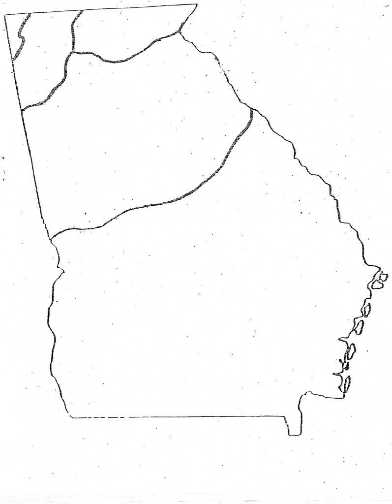 Georgia regions map diagram