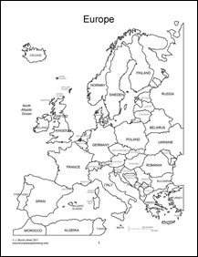 World regional maps coloring book