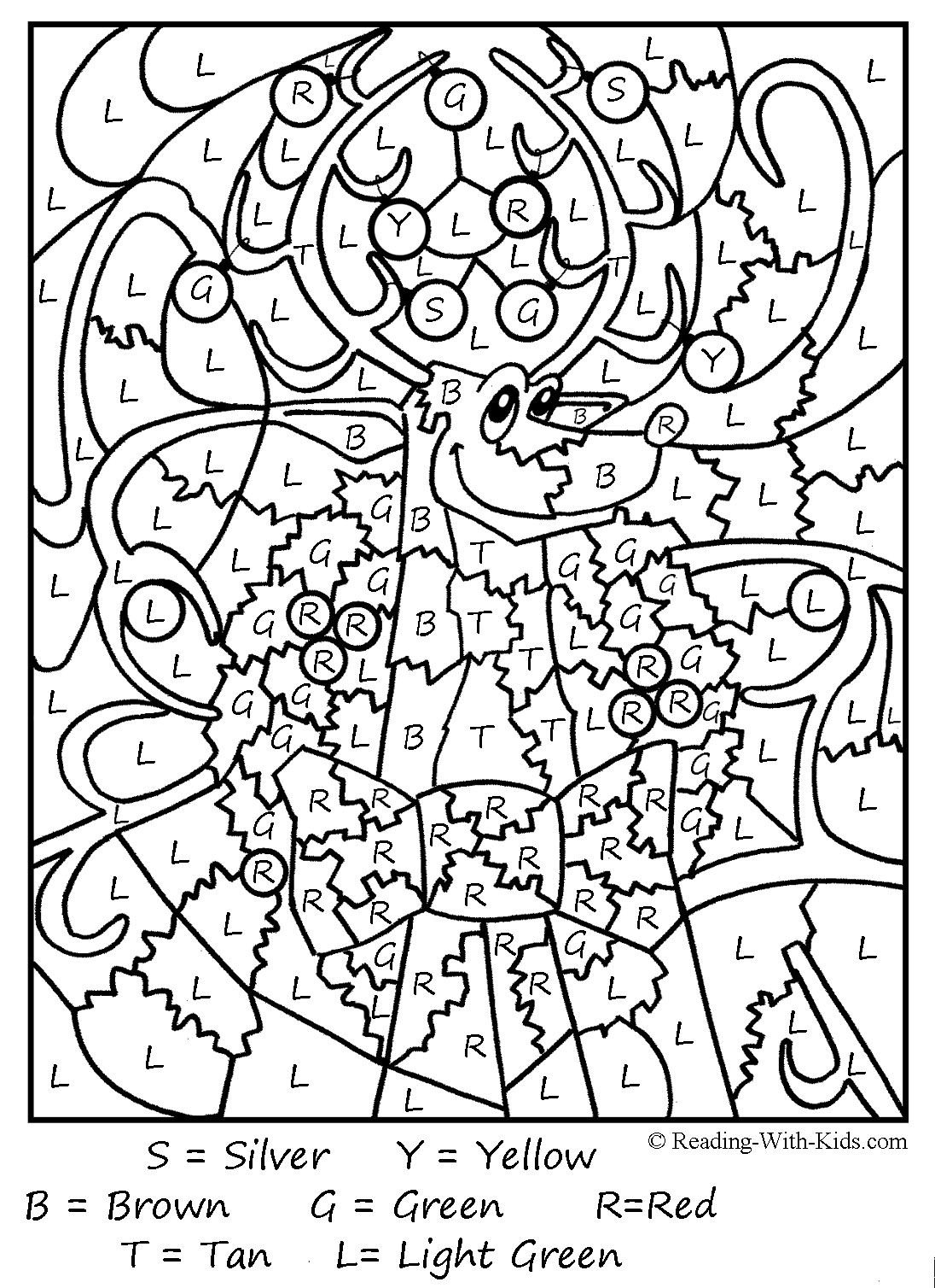 Color by number reindeer coloriage magique noel coloriage magique coloriage magique gs