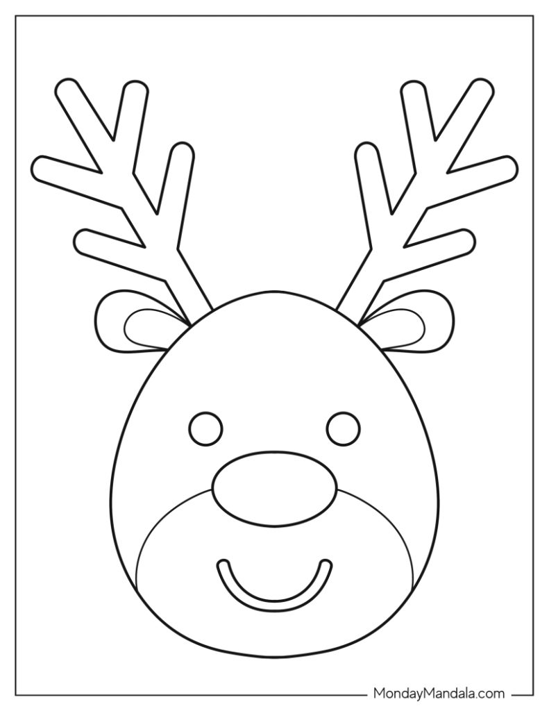 Reindeer templates free pdf printables