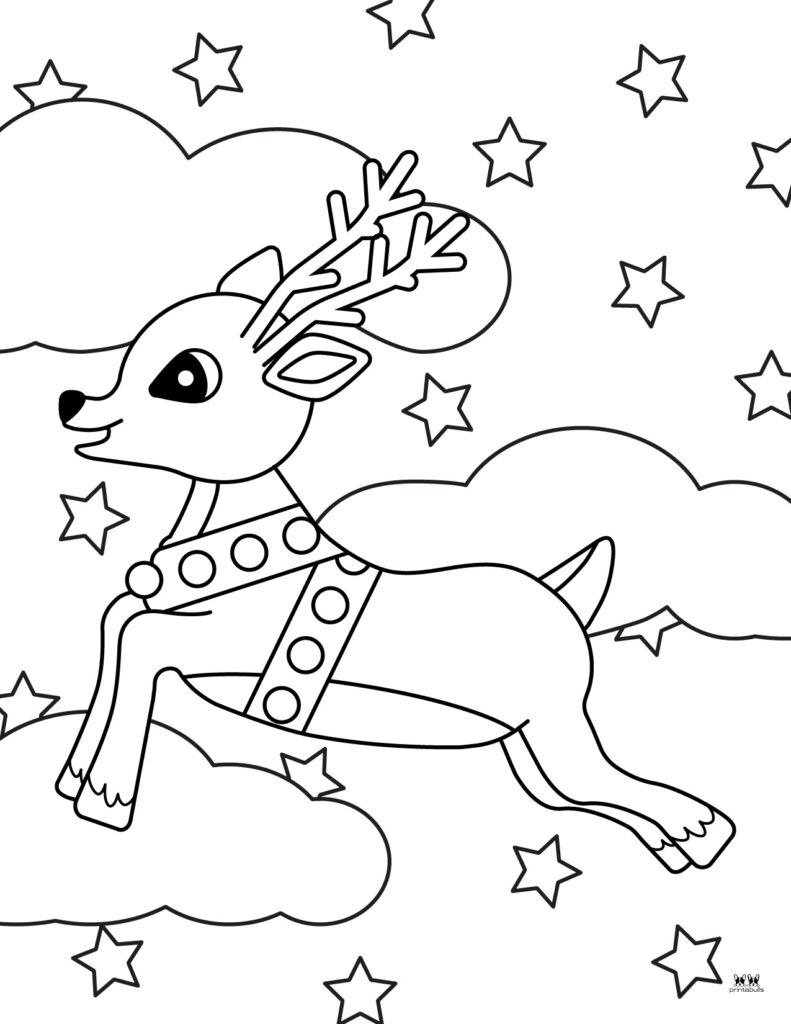 Reindeer coloring pages
