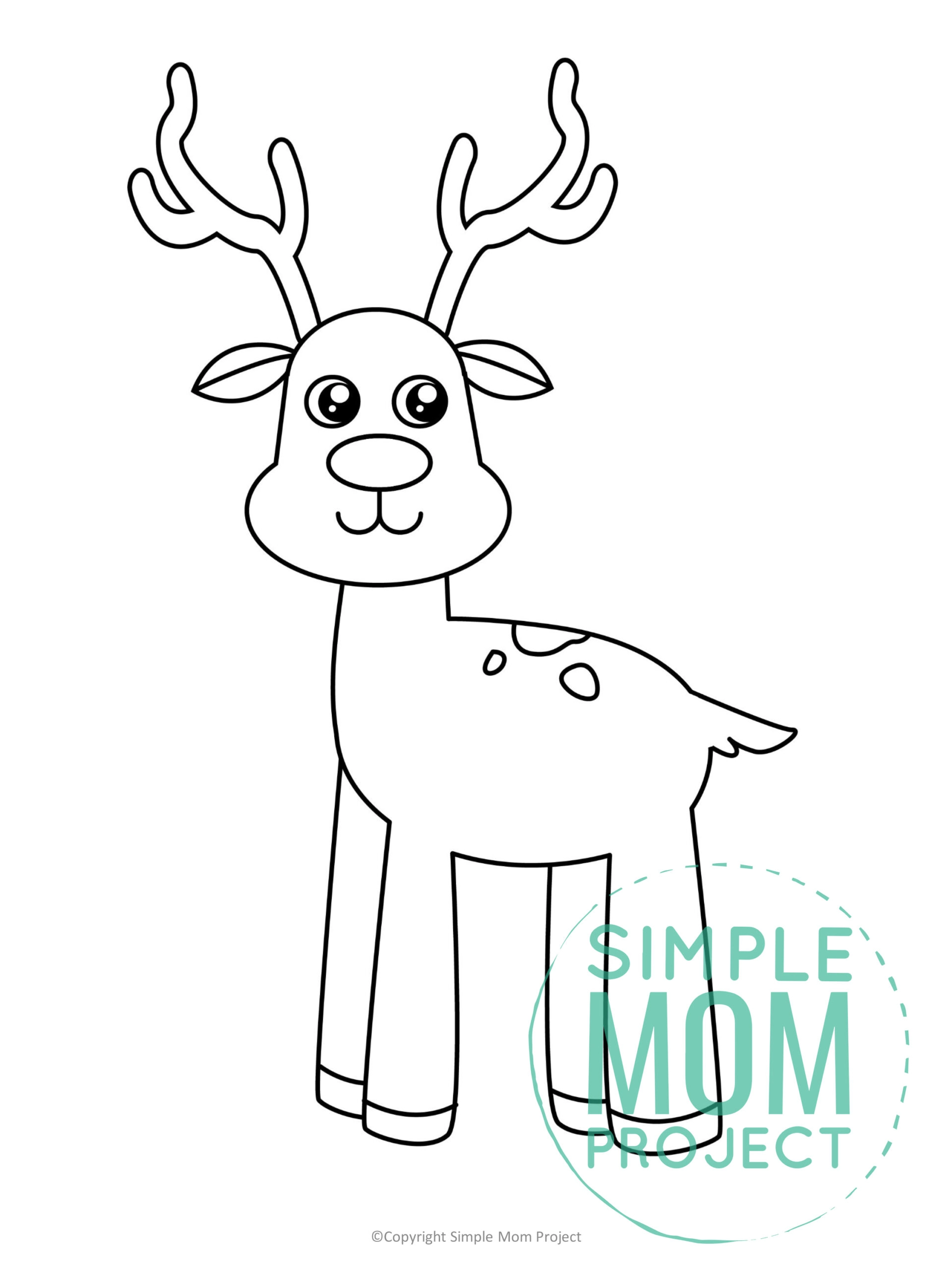 Free printable reindeer template â simple mom project