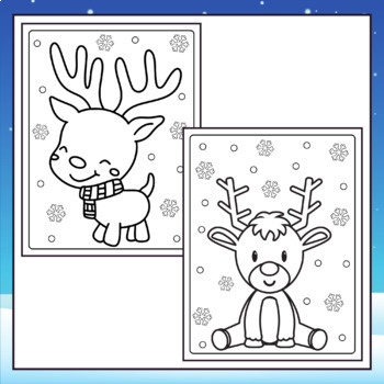 Reindeer coloring pages winter coloring pages winter coloring sheets