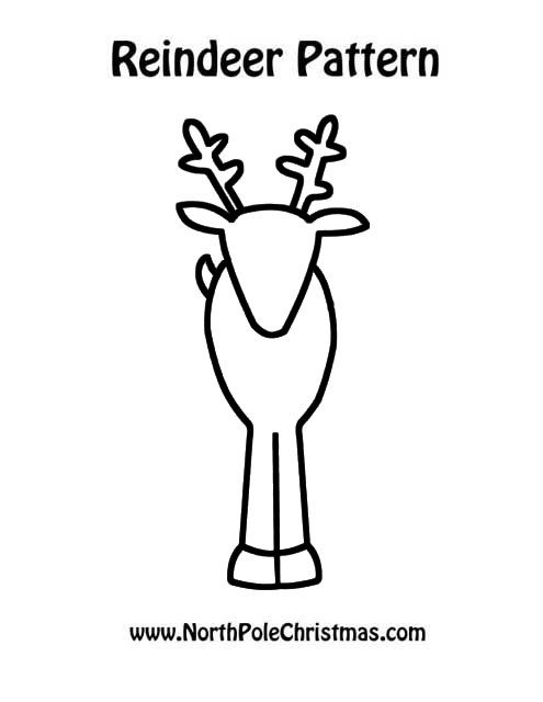 Printable reindeer template
