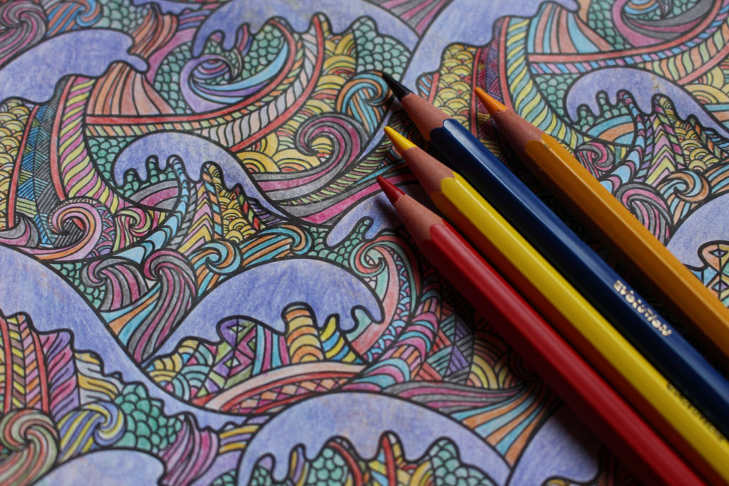 Good doodlers psychologists say adult coloring books actually do lower stress