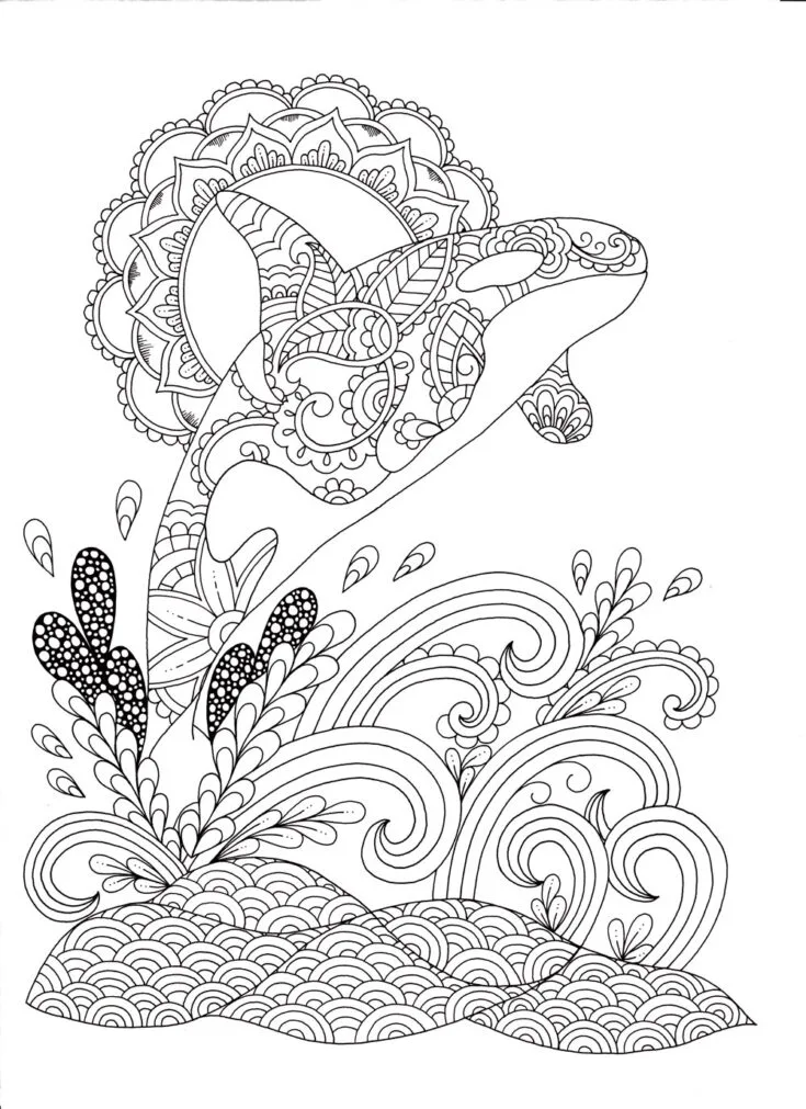 Stress relief coloring pages for adults