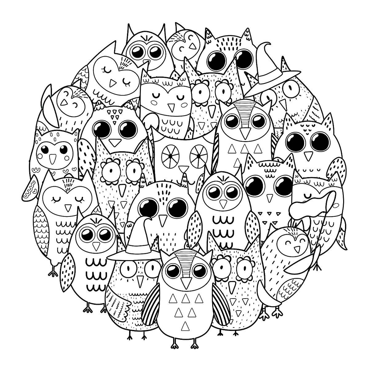 Relaxing coloring pages free printable mandala