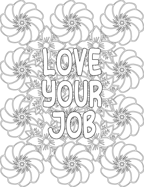 Premium vector appreciation coloring pages floral coloring sheet for mindfulness and relaxation for kids amp adults