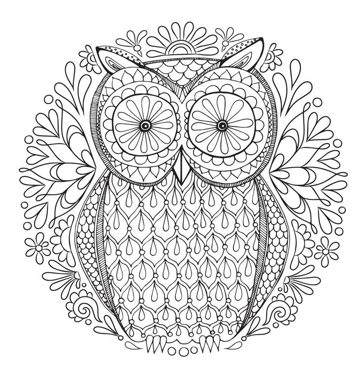 Relax with these free printable coloring pages for adults abstract coloring pages mandala coloring pages owl coloring pages