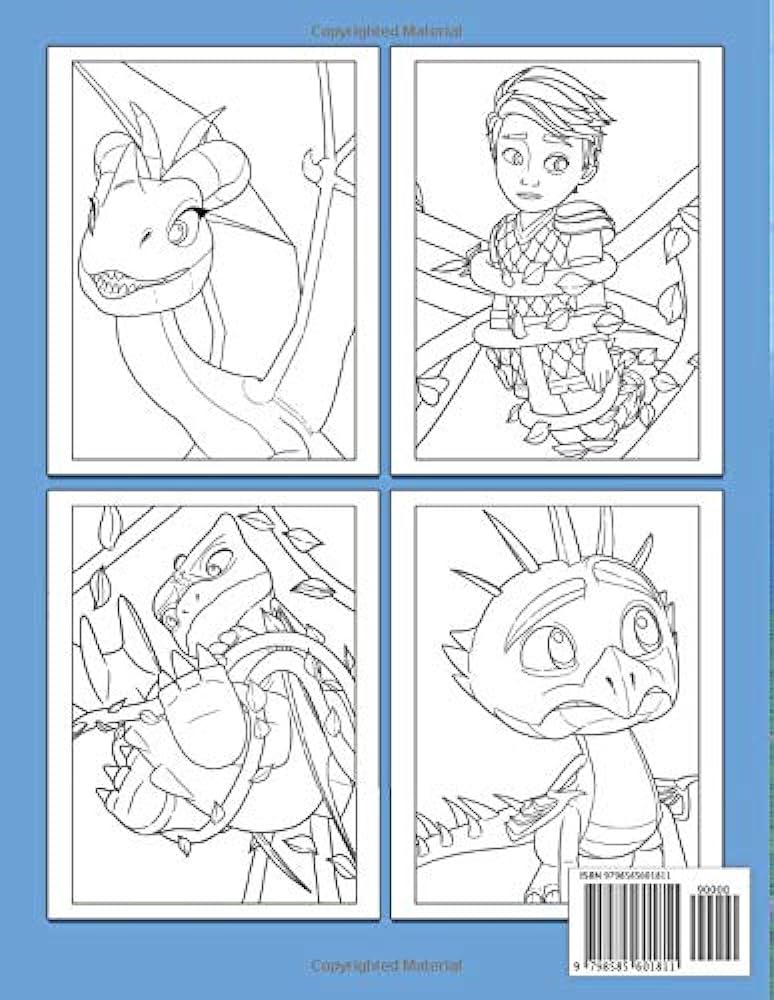 Dragons rescue riders coloring book an interesting coloring book with plenty of dragons rescue riders illustrations for relaxation and having fun barbier stephane books