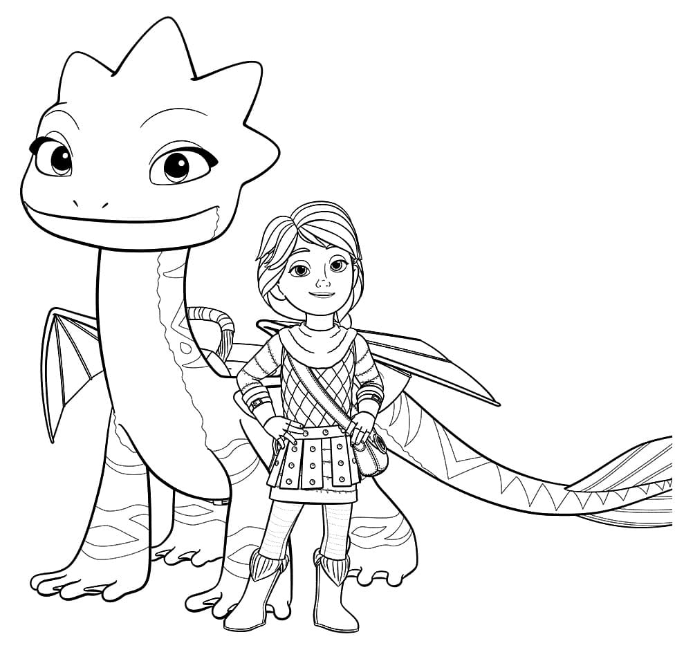 Free dragons rescue riders coloring page