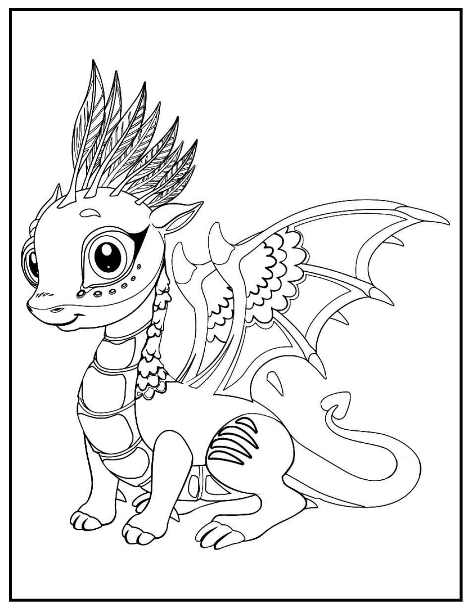 Coloring pages for children featuring cute animals