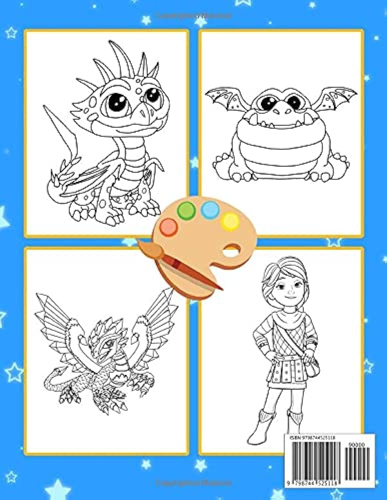 Dragons rescue riders coloring book this is a coloring book with vivid illustrations lovely for fans of all ages who love dragons rescue riders with coloring pages by