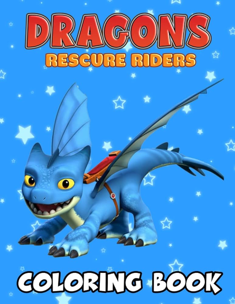 Dragons rescue riders coloring book this is a coloring book with vivid illustrations lovely for fans of all ages who love dragons rescue riders with coloring pages by