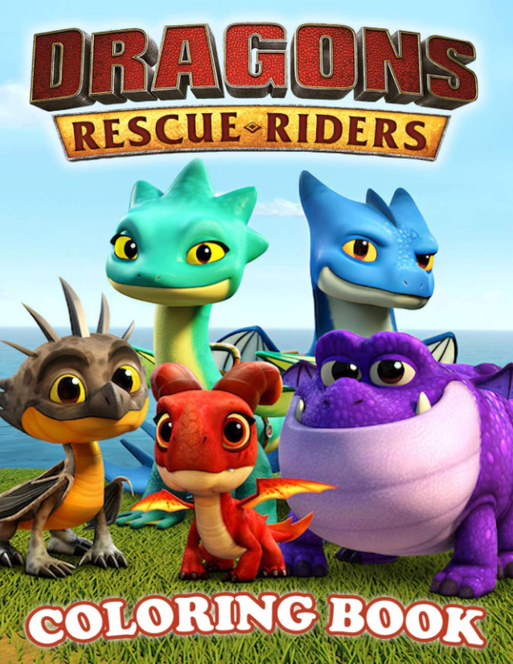 Dragons rescue riders coloring book a cool coloring book for gamers with many designs of dragons rescue riders to color for relaxation by carmela kohler