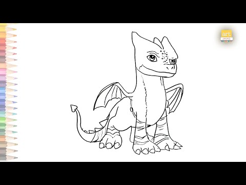 Dragons rescue riders winger drawing how to draw a cartoon dragon drawing step by step