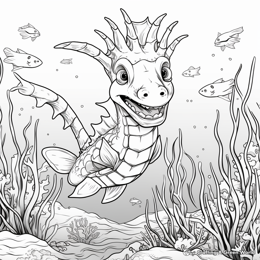 Sea dragon coloring pages