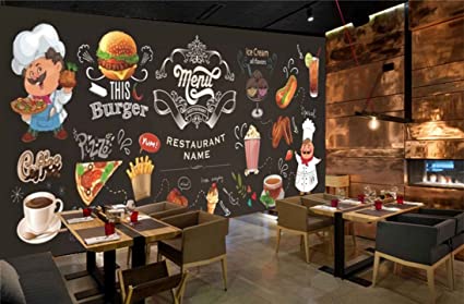 Mystic walls mwz restaurant menu burger coffee pizza hd d wallpaper for cafe restaurant cafeteria ft x ft cm x cm home improvement