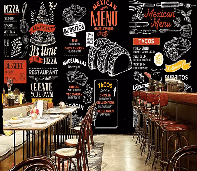 D fast food menu tool aj wallpaper