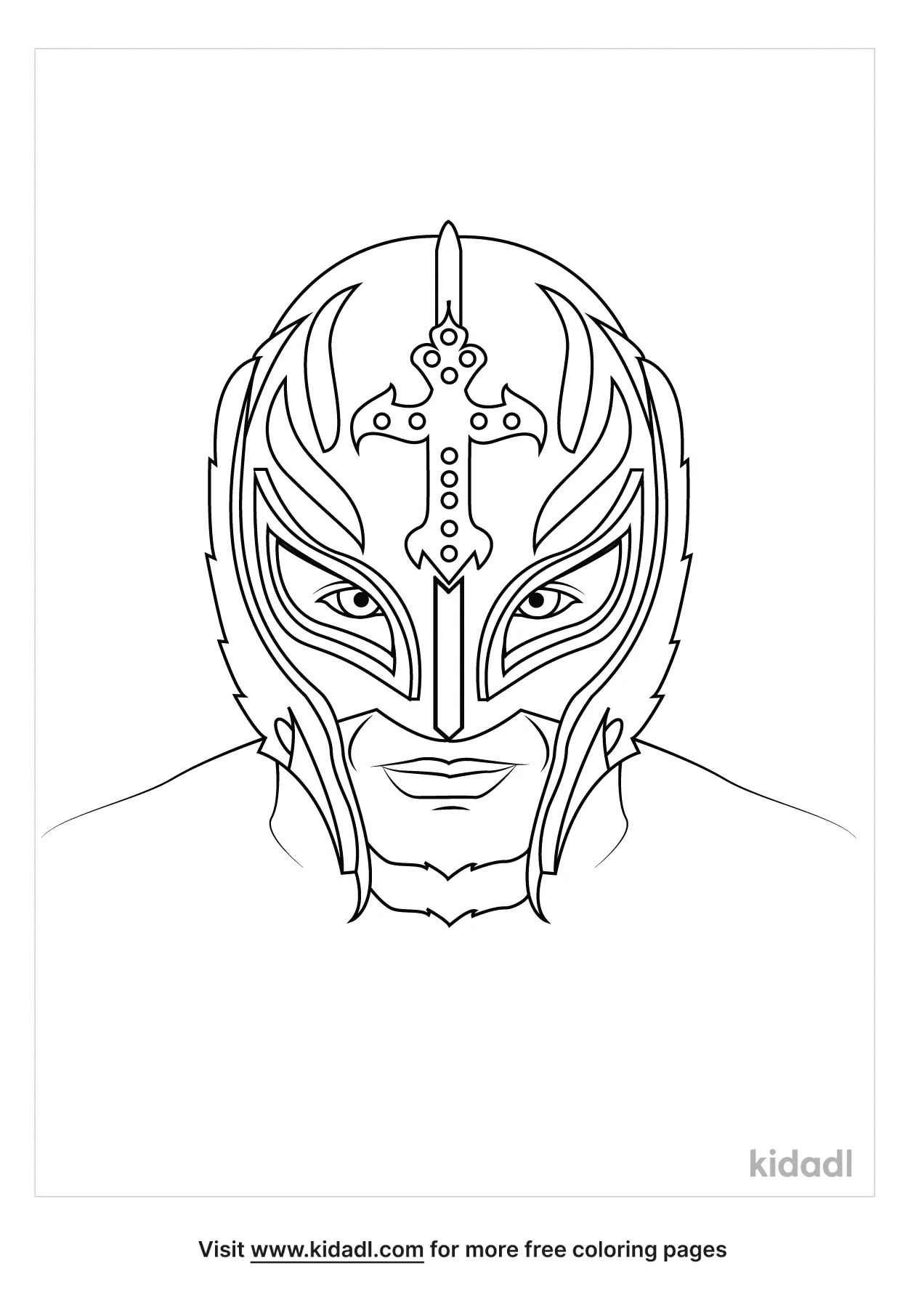 Free rey mysterio coloring page coloring page printables