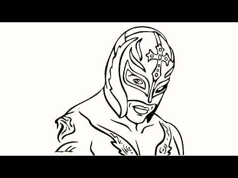How to draw rey ysterio ask drawing wwe rey ysterio ask cute draw think