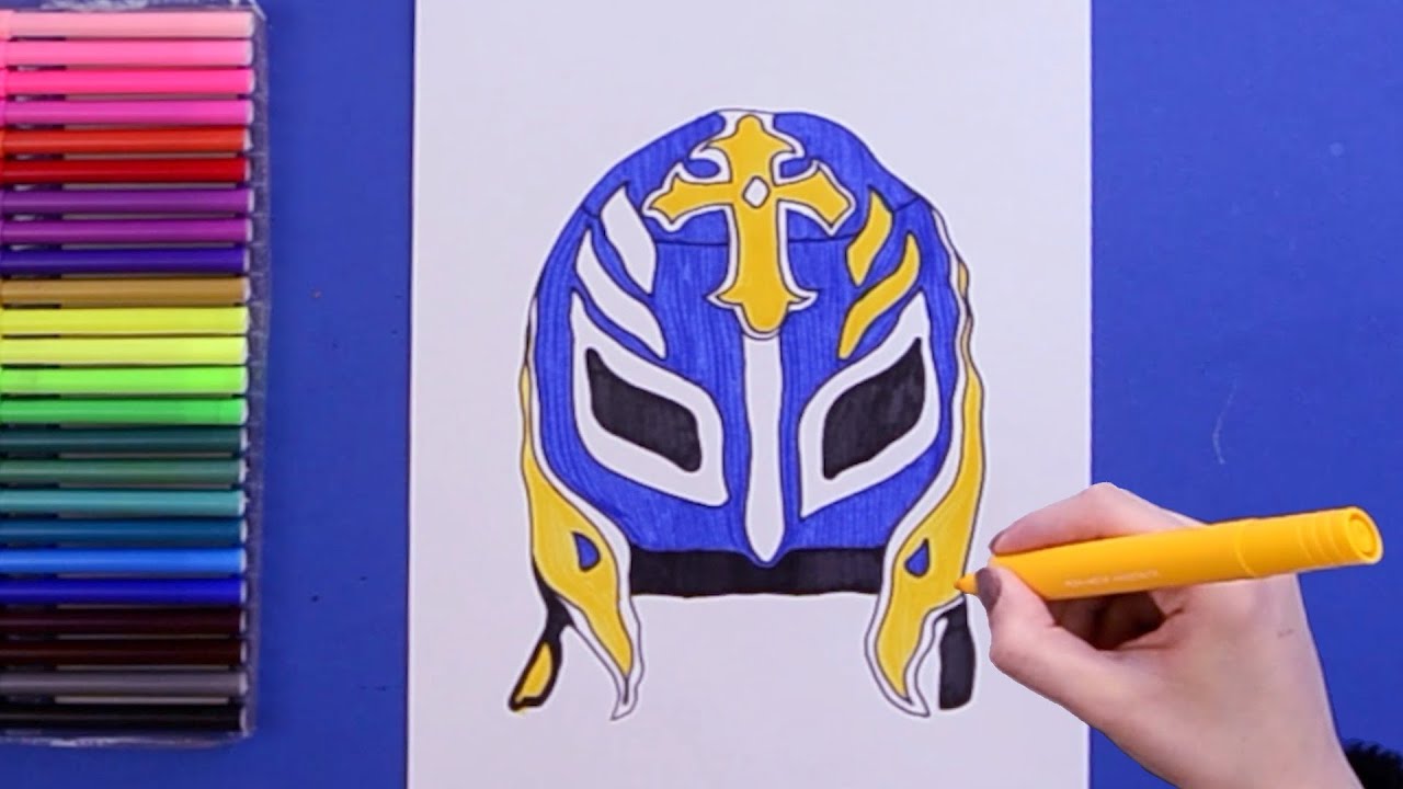 How to draw rey ysterio face ask wwe
