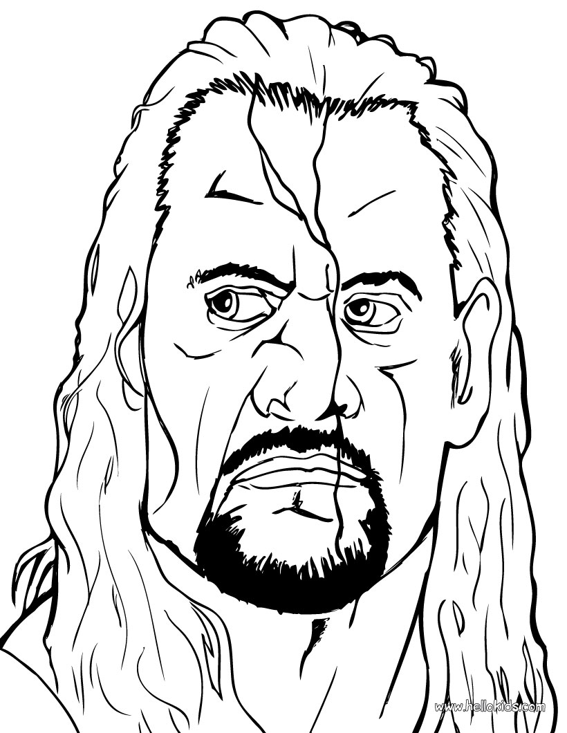 The undertaker coloring pages