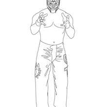 Champion rey misterio coloring pages