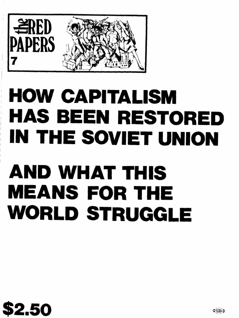 How capitalism was restored in the soviet union pdf capitalism socialism