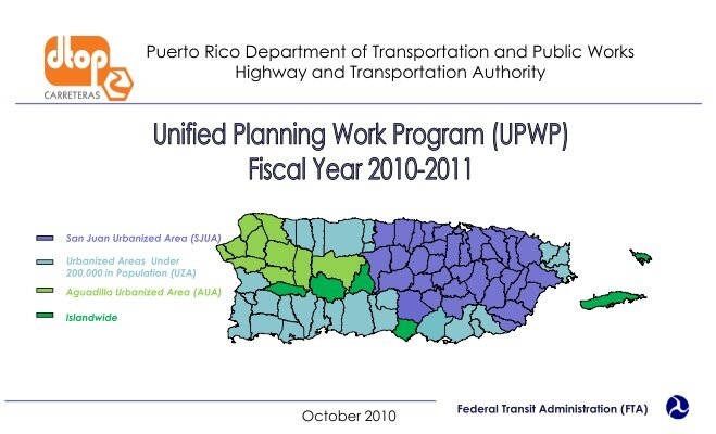 Puerto rico department of transportation and public works