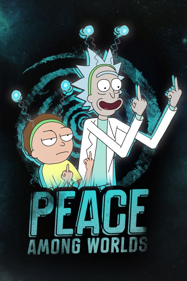Wallpaper rick and morty iphone