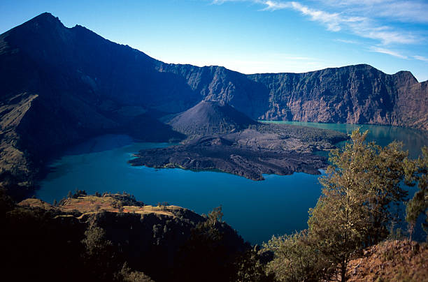 Mount rinjani stock photos pictures royalty