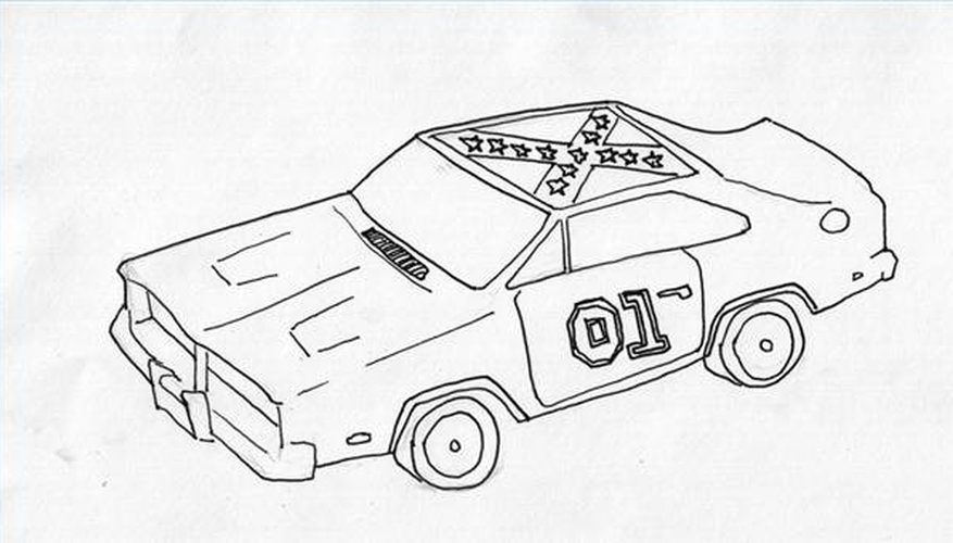 How to draw the car from dukes of hazzard dukes of hazard draw drawings