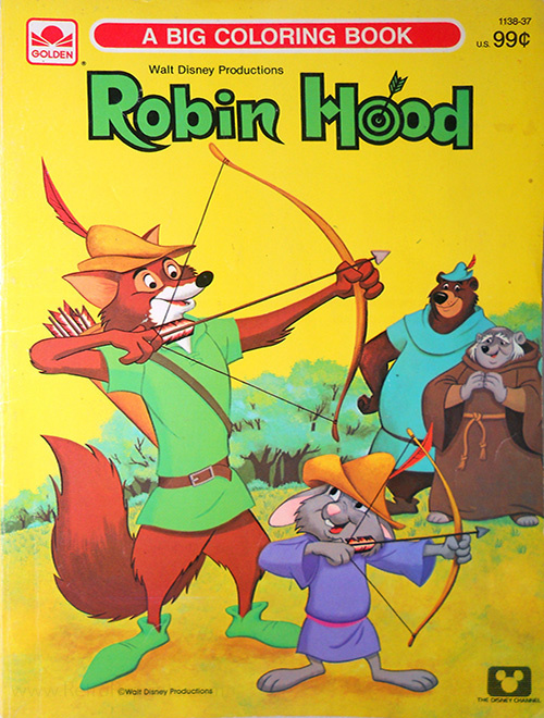Robin hood disneys coloring book coloring books at retro reprints