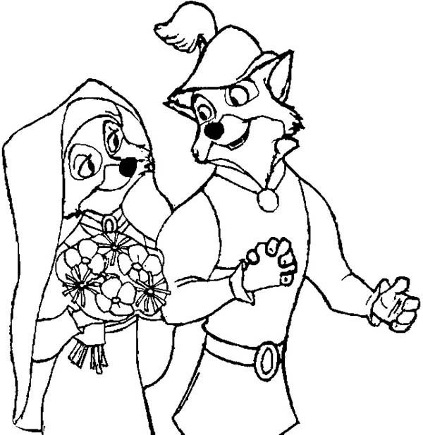 Coloring page robin hood animation movies â printable coloring pages