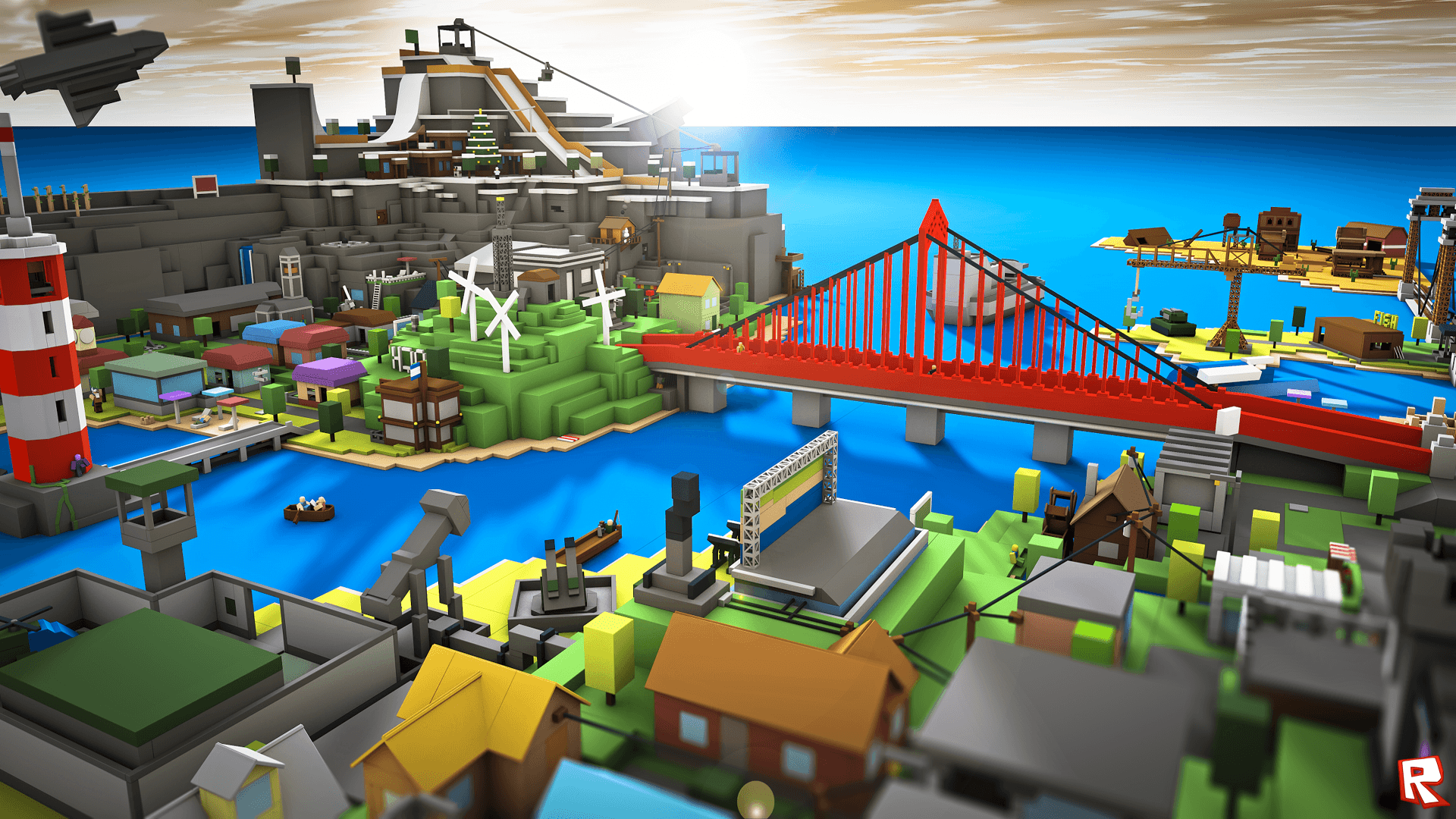 Roblox city wallpapers