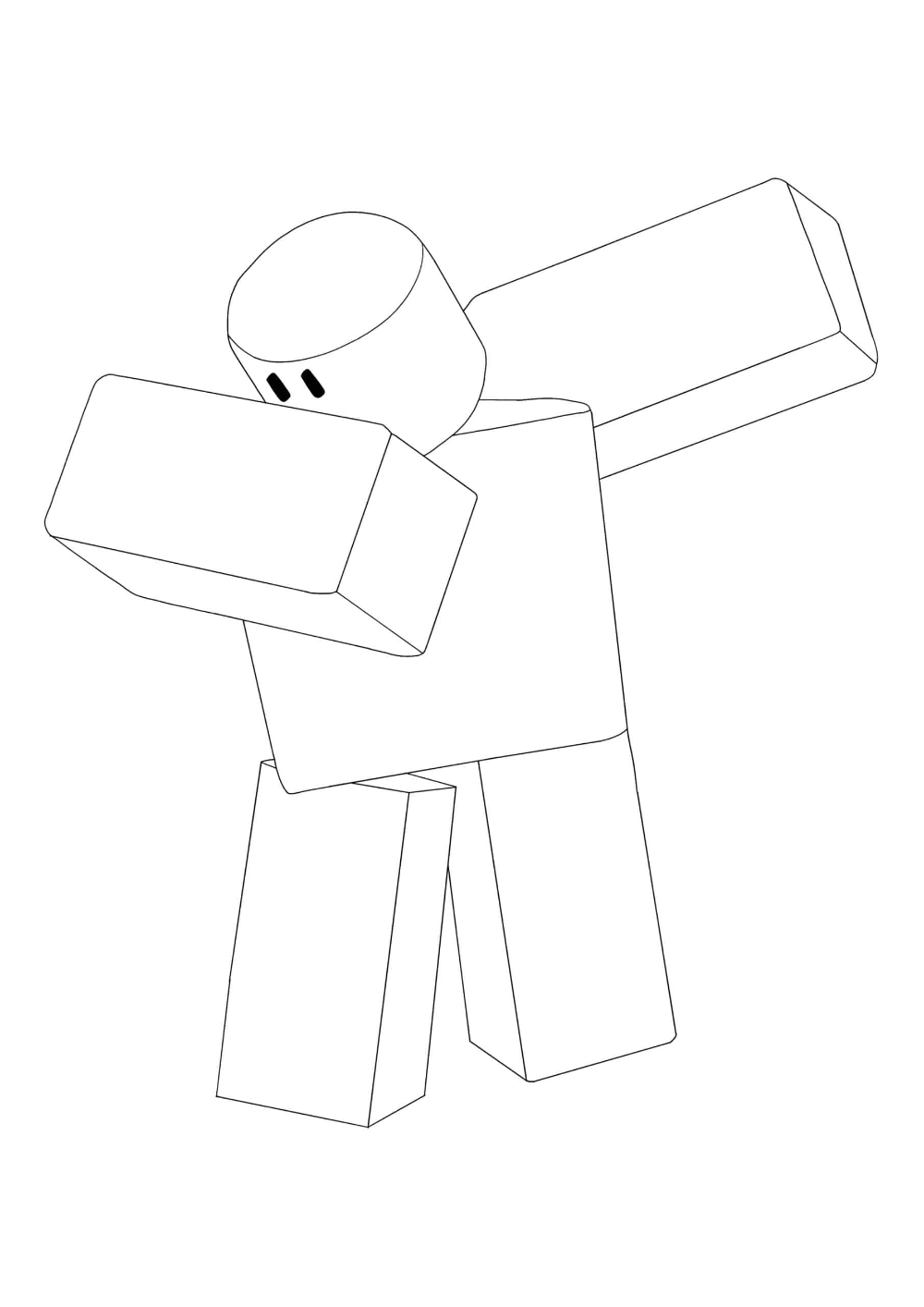Roblox noob coloring pages