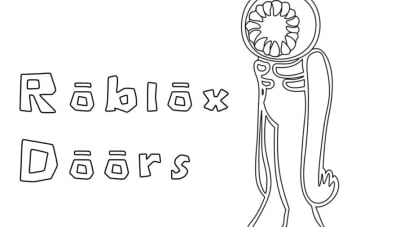 Free doors coloring pages