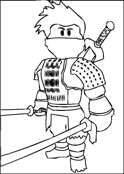 Printable roblox coloring pages pdf free