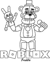 Roblox character coloring page doors