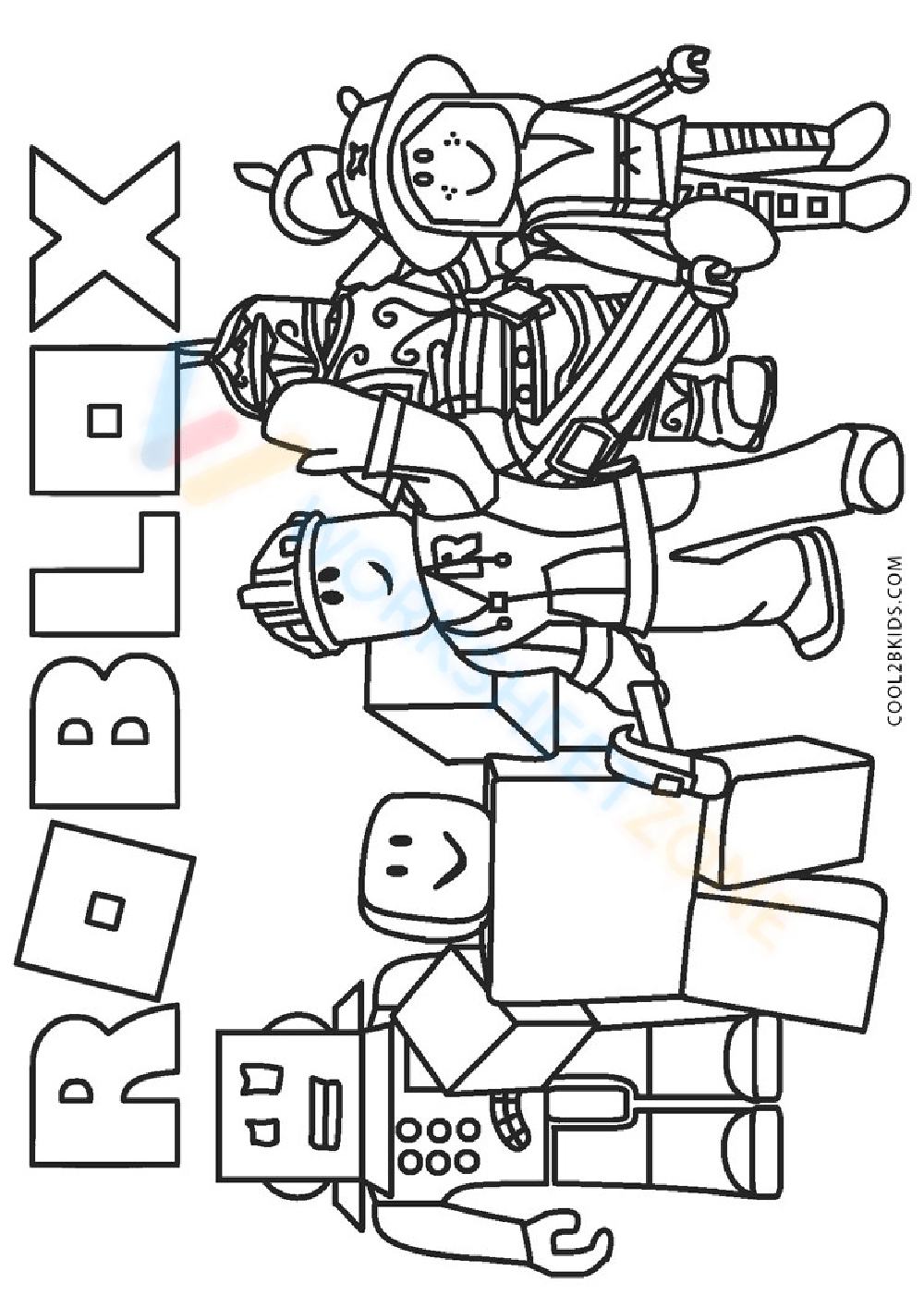 Grade roblox coloring pages worksheets