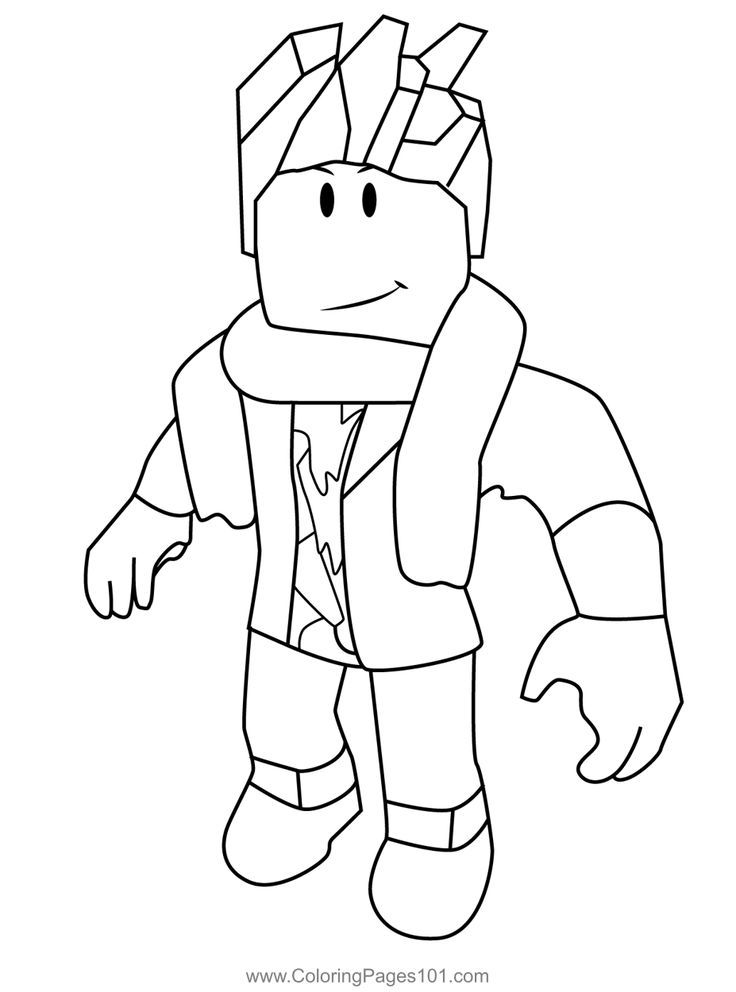 Roblox punk guy coloring page coloring pages coloring pages for boys roblox