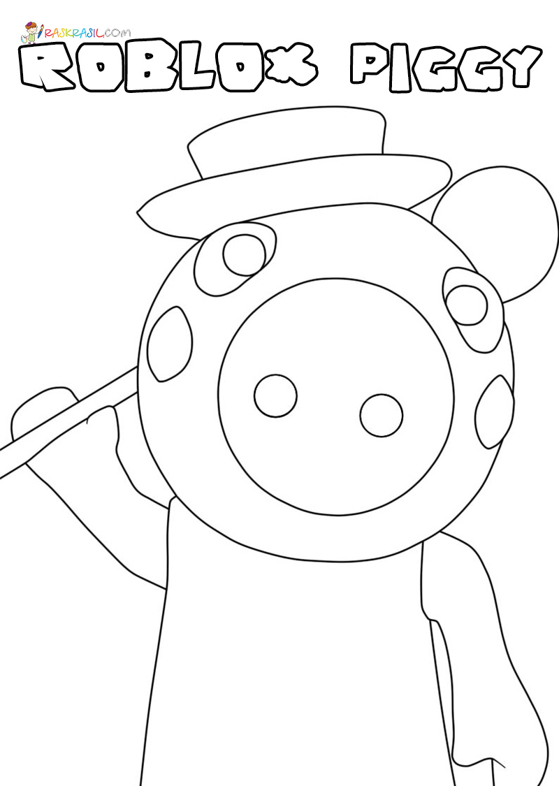 Piggy roblox coloring pages new images free printable
