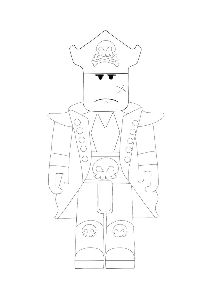 Roblox pirate coloring pages