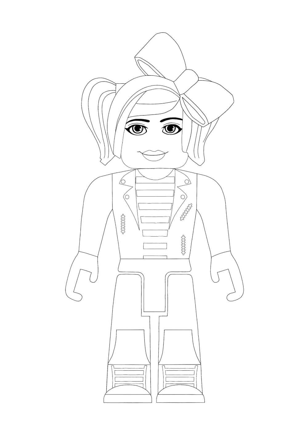 Roblox girl coloring pages