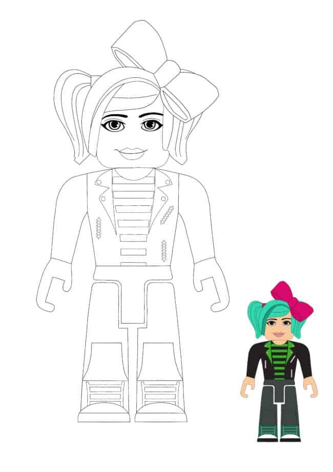 Roblox girl with sample coloring pages for girls princess coloring pages coloring pages
