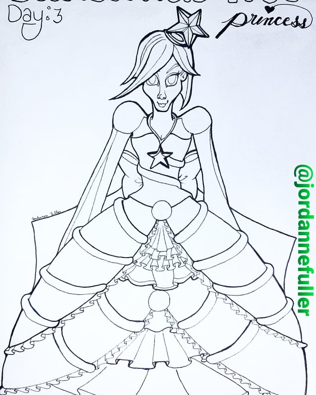 Free christmas princesses colouring pages happy colouring rcoloring