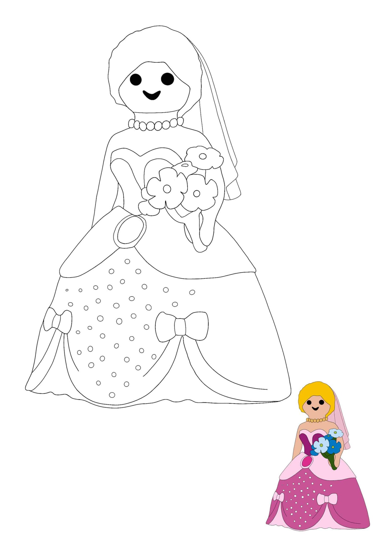 Playmobil princess coloring pages